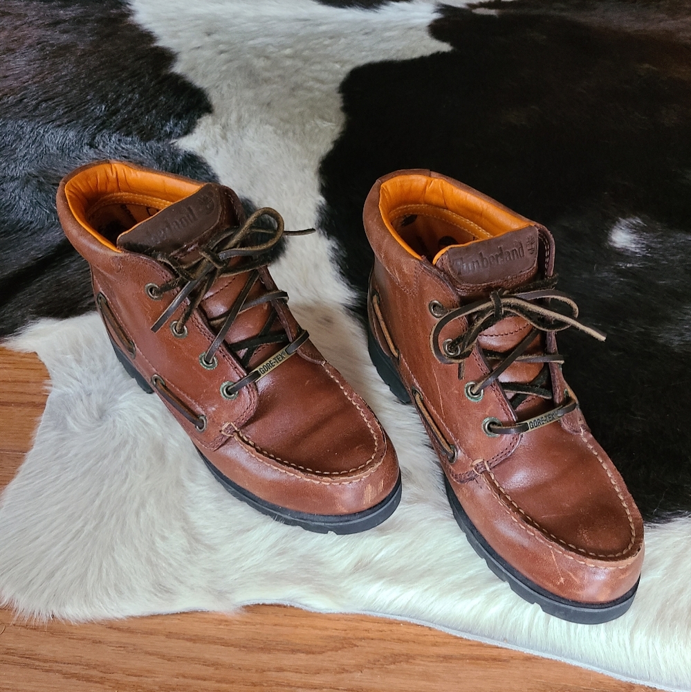 Timberland Leather Goretex Hiking Boots Womens Vintage Size 8
